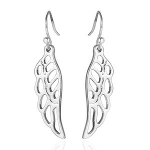 Orecchini pendenti con ali d'angelo per donna, gioielli semplici ed eleganti - Product Image 4