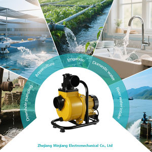 Pompa sentrifugal aliran besar Dc, pompa sentrifugal pengukur mandiri dengan pengontrol eksternal untuk irigasi - Product Image 5