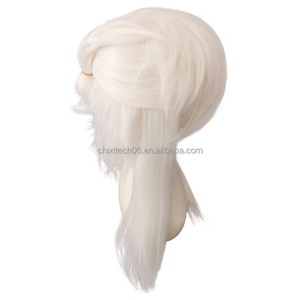 Perruque Anime Détachable avec 243 mèches de cheveux raides, version Kimono couleur sable, inspirée de Saint Daruma Sakuragi/<span class=keywords><strong>Okita</strong></span> Shoji - Product Image 5