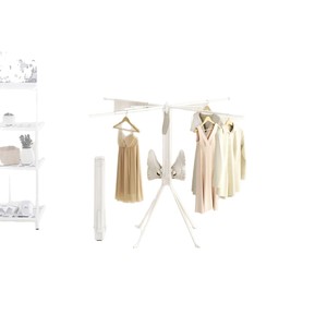 <b>Foldable</b> Multi Functional <b>Clothes</b> <b>Drying</b> <b>Rack</b> X Shape Floor Standing Indoor Mobile No Installation Required - Product Image 5