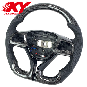 Volant sport en cuir et fibre de carbone personnalisé pour Maserati Ghibli Levante Granturismo Quattroporte - Product Image 2
