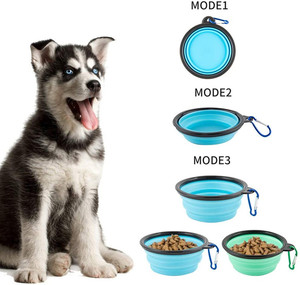 Tazón de agua de viaje para perro y gato, cuencos plegables portátiles con Clip de mosquetón para viajar, senderismo y caminar - Product Image 6