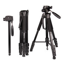 Trépied photo professionnel en aluminium léger avec longue poignée et rotule panoramique, le plus vendu