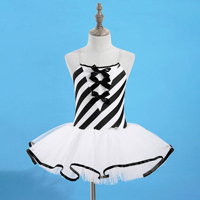 OEM élégant enfants enfants filles robes noir blanc Tutu Ballet nouvellement élégant robes belle usure