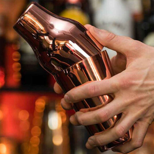 Misturador de Martini Francês de Aço Inoxidável Revestido de Cobre de 650ml, Shaker de Coquetel Premium em Duas Peças para Casa e <span class=keywords><strong>Bar</strong></span> - Product Image 4