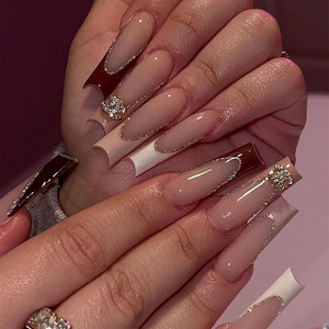 <span class=keywords><strong>Uñas</strong></span> Acrílicas de Diseño, <span class=keywords><strong>Uñas</strong></span> Postizas, <span class=keywords><strong>Hermosas</strong></span> <span class=keywords><strong>Uñas</strong></span> Artificiales con Pegamento, Venta al Por Mayor, Nueva Llegada - Product Image 3
