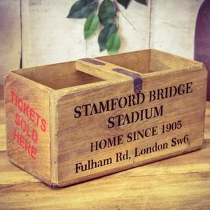Stamford <span class=keywords><strong>Bridge</strong></span>-caja de almacenamiento <span class=keywords><strong>Chelsea</strong></span> FC, mango de madera maciza, Estilo Vintage - Product Image 3