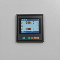Medidor de Energía Multifunción Trifásico con Análisis de Armónicos, Pantalla TFT a Color, RS485 Modbus, 100V 400V