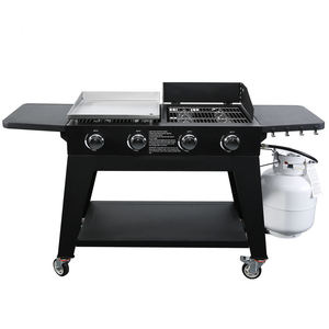 Grills à gaz d'extérieur grade alimentaire 4 brûleurs gril au propane <span class=keywords><strong>plancha</strong></span> gaz <span class=keywords><strong>plaque</strong></span> plate gril à vendre - Product Image 1