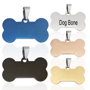 Pendentif en acier inoxydable gravé de haute qualité, 5 couleurs personnalisées en gros, accessoires pour animaux de compagnie, étiquette d'identification, gravure de nom - Product Image 3