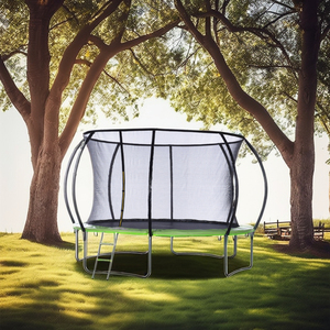 Filet d'enceinte 6FT-18FT <span class=keywords><strong>Trampoline</strong></span> en mousse pliable facile à assembler pour les tout-petits en extérieur - Product Image 2