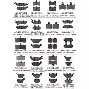 Plaquettes de frein à disque de moto robustes CNSNR pour Ktm Duke 125 200 390 pour Pastillas De Freno Cb-500 Cbr250 - Product Image 2