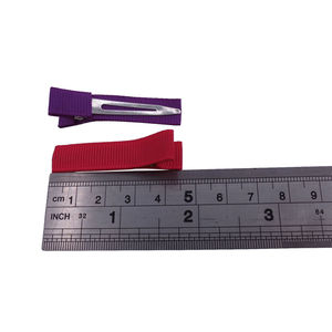 Pinces à <span class=keywords><strong>cheveux</strong></span> doublées en alligator, barrettes à <span class=keywords><strong>cheveux</strong></span> enveloppées de ruban, fournitures pour la fabrication de nœuds et accessoires de coiffure DIY - Product Image 3