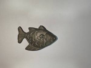 골동품 스타일 푸른 고래 차 애완 동물 해양 생물 황동 휴대용 수집 가능한 금도금 금속 크로스 보더 조각 천사 테마 - Product Image 5