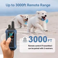 Zweiwege Kein Schock Sicherer und effektiver Hund Elektrisches Halsband mit einstellbarer Empfindlichkeit Beep Vibration