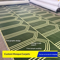 Tapis de mosquée personnalisé, noué à la main, en polyester, antidérapant, à poils longs, vente directe d'usine, imprimé animal, imprimé sur mesure pour hôtel