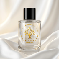 Flacon de parfum rectangulaire carré plat en verre écologique de 50 ml avec bouchon en aluminium, emballage de luxe, sérigraphie, marquage à chaud