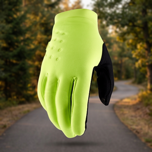 Cycling Racing Gloves Full Finger Lime Green Nylon Breathable Non <b>Slip</b> Outdoor Activities Unisex - Product Image 3