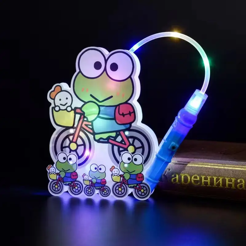 YWMX 빛나는 멜로디 쿠로미 무지개 작은 랜턴 장난감 만화 휴대용 빛 친구 파티 장난감 야간 조명 도매