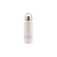 Bouteille d'eau sport isotherme en acier inoxydable SUS304 de qualité alimentaire, réutilisable, pour le camping, la randonnée, la salle de sport et les voyages