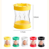 Nouveaux gadgets de cuisine séparateur de coquille d'oeuf rotatif accessoire décapant d'oeuf en plastique éplucheur fendu glisser hors de sa coquille