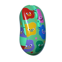 Souris sans fil rechargeable de dessin animé personnalisée OEM 2.4GHz + souris BT pour ordinateur portable à domicile, bureau, souris de jeu
