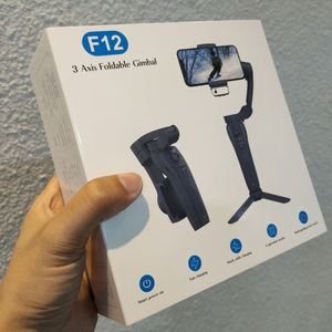 Estabilizador de cardán Intellint AI F12, luz de relleno de 360 grados, 3 para cámara deportiva Axis, cardán, seguimiento facial, palo Selfie para teléfono - Product Image 5