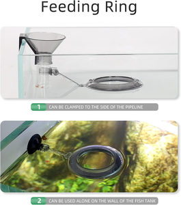 2025 Nieuwe Transparante <span class=keywords><strong>Aquarium</strong></span> Voedingsbuis Verstelbare Vis Garnalen Feeder Ring Voor Zoetwater Zoutwater Tank Planten - Product Image 4