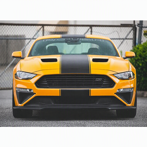 <strong>Matte</strong> Black Front Hood Vent Scoop Trim for Ford Mustang GT 2018 2019 Aggressive Styling PP Air Inlet Kit - Product Image 2