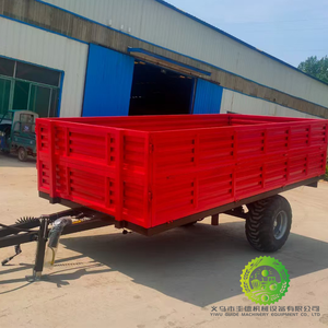 Meilleur prix pour une remorque agricole à quatre roues, grande remorque pour tracteur, transport agricole, livraison directe d'usine - Product Image 3