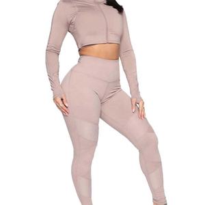 Conjunto Deportivo de 3 Piezas con Diseño Más Reciente, Top, Leggings y Chaqueta con Estiramiento para Entrenamiento en Todas las Temporadas, Conjuntos de Yoga para Mujer - Product Image 2