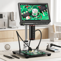 Microscope numérique 4K à mise au point automatique 8,0/10,1 pouces USB WiFi pour la soudure de circuits imprimés et la réparation de téléphones mobiles SMD