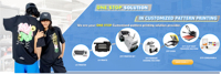 A3 XP600/I1600/I3200 horno automático secado PET película camiseta impresora de inyección de tinta nueva condición máquina de agitación de polvo de fusión en caliente