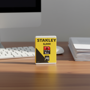 ลวดเย็บกระดาษสแตนลีย์ ชนิด A ขนาด 6 มม. 5000 ตัว เคลือบสังกะสี สำหรับใช้ในสำนักงาน - Product Image 3