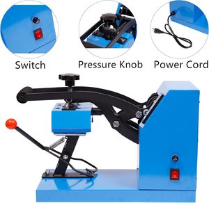 Hat Báo Chí kỹ thuật số Mũ bóng chày nhiệt máy ép 6x3.5 inch thiết kế vỏ sò cap thăng hoa chuyển Báo Chí với điều khiển LCD - Product Image 4