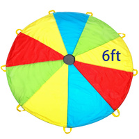 Individuelles Spielgerät Regenbogen-Fallschirm Kinder-Fallschirmspielzeug für Grundschule Sportunterricht Garten