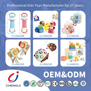 Chengji Baby Montessori Learning <strong>Toy</strong> Colorful Soft Rubber 4in1 Sensory <strong>Toy</strong> Set Stackable Blocks Sensory Training Children's <strong>Toy</strong> - Product Image 6