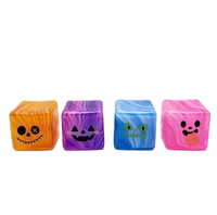 Jouet Squishy Anti-stress en Maltose Transparente Scintillante, Couleurs Assorties, Idéal pour Halloween et Cadeaux de Fête (Vente Flash)