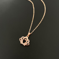 LUOYUNE INS Fabricant d'origine OEM&ODM Pendentif Couronne en Laiton Plaqué Or 18K avec Émail et Zircon Cubique, Breloque de Bijoux pour Fête, Achat en Gros