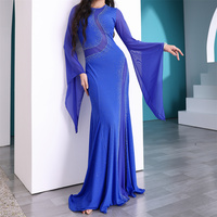Nouvelle Arrivée SHE DANCES - Robe de Danse du Ventre Élégante pour Entraînement et Spectacle, Robe Noire à Strass pour Femmes Danseuses du Ventre, Style Irakien