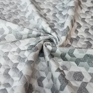 Konfor yeni tasarım nefes örme % 100% Polyester örgü kumaş kapitone jakarlı yatak soğutma kumaş