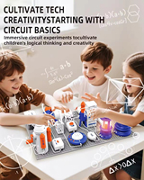 Kit de Circuitos Controlados por Voz EPT de 66 Piezas, Más de 500 Experimentos Electrónicos con Luz, Sonido y Motor, Juguete de Construcción STEM para Edades de 6 Años en Adelante