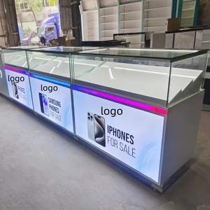 Mostrador de Exhibición para Nombres de Tiendas de Marca, Vitrina de Madera para Accesorios de Telefonía Móvil, Vitrina de Vidrio - Product Image 2