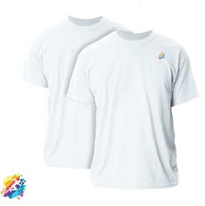 เสื้อยืดเปล่าแขนสั้นคอกลมลำลองสำหรับผู้ชาย ผ้าฝ้าย 100% คุณภาพสูง ขายส่ง รับทำโลโก้ OEM พิมพ์ลายสกรีน - Product Image 2