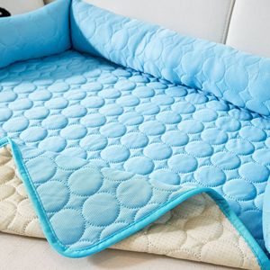 Ice Silk <b>Pet</b> Mat Rectangle Cooling Dog Bed <b>Sofa</b> Car Mat Polyester Fiber Hand Wash - Product Image 4