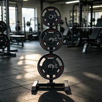 SMARTFIT Plaque de poids professionnelle en polyuréthane pour haltères, idéale pour la musculation, le powerlifting et la salle de sport