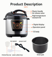 Autocuiseur électrique 5L 6L Mécanique Cuiseur à vapeur lente Multifonction Micro Large Smart High Pressure Cooker Household