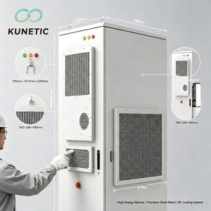 Armoire de stockage d'énergie hybride refroidie par air KUNETIC 30kW <span class=keywords><strong>63kWh</strong></span>, batterie LFP, protection IP54, hors réseau/sur réseau, ESS industriel - Product Image 5