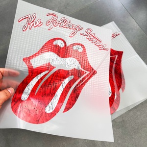 Vinilo Termoadhesivo con el Logotipo de la Lengua de los Rolling Stones para Impresión en Prendas - Product Image 1