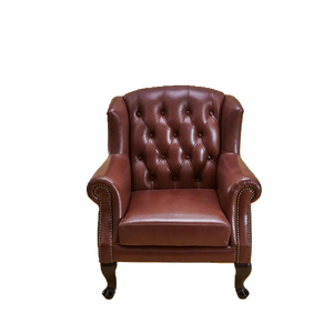 Sillón de Cuero con Diseño Elegante y Estructura Reforzada para Esquina de Dormitorio y Sala de Estar - Product Image 5